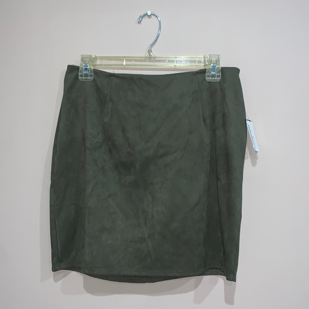 Olive Green Mini Skirt